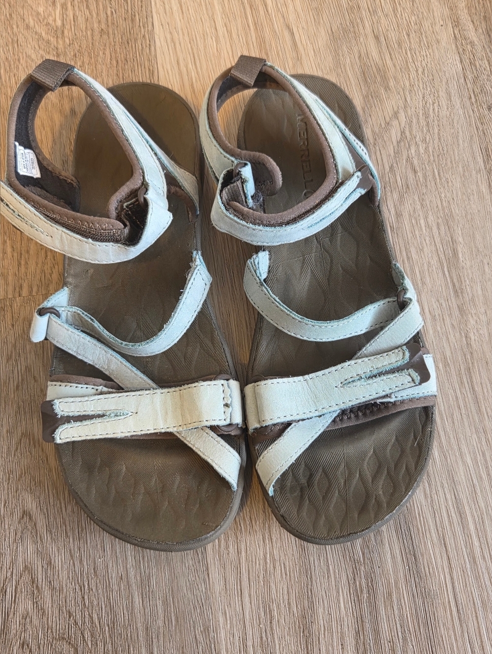 Merrell Blue and Brown Sandals for Outdoor Comfort